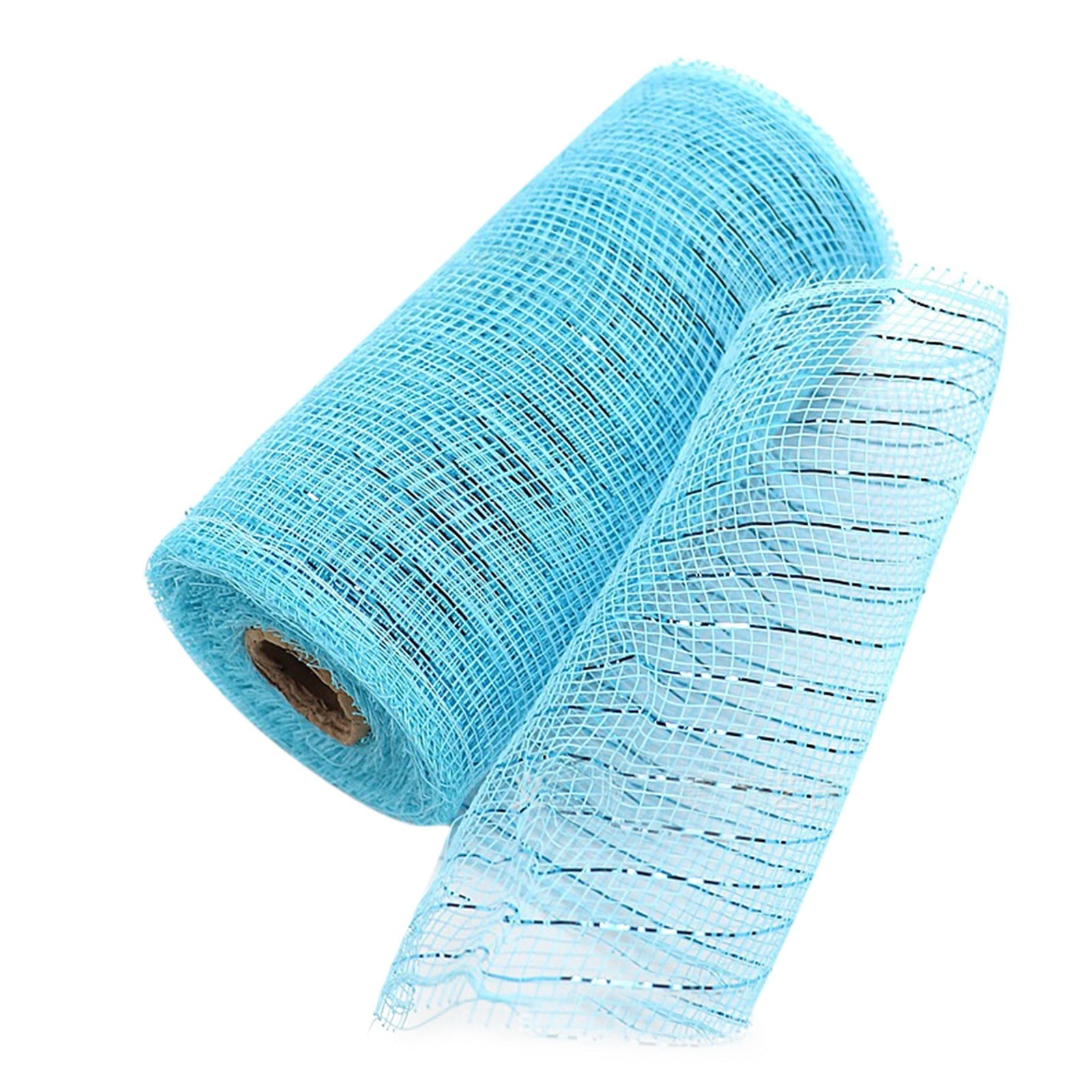 JWDX Gift Yarn Clearance, Packaging Ribbon, Poly Mesh Ribbon with Metallic Foil Each Roll for Wreaths Swags Bows Wrapping and Decorating K