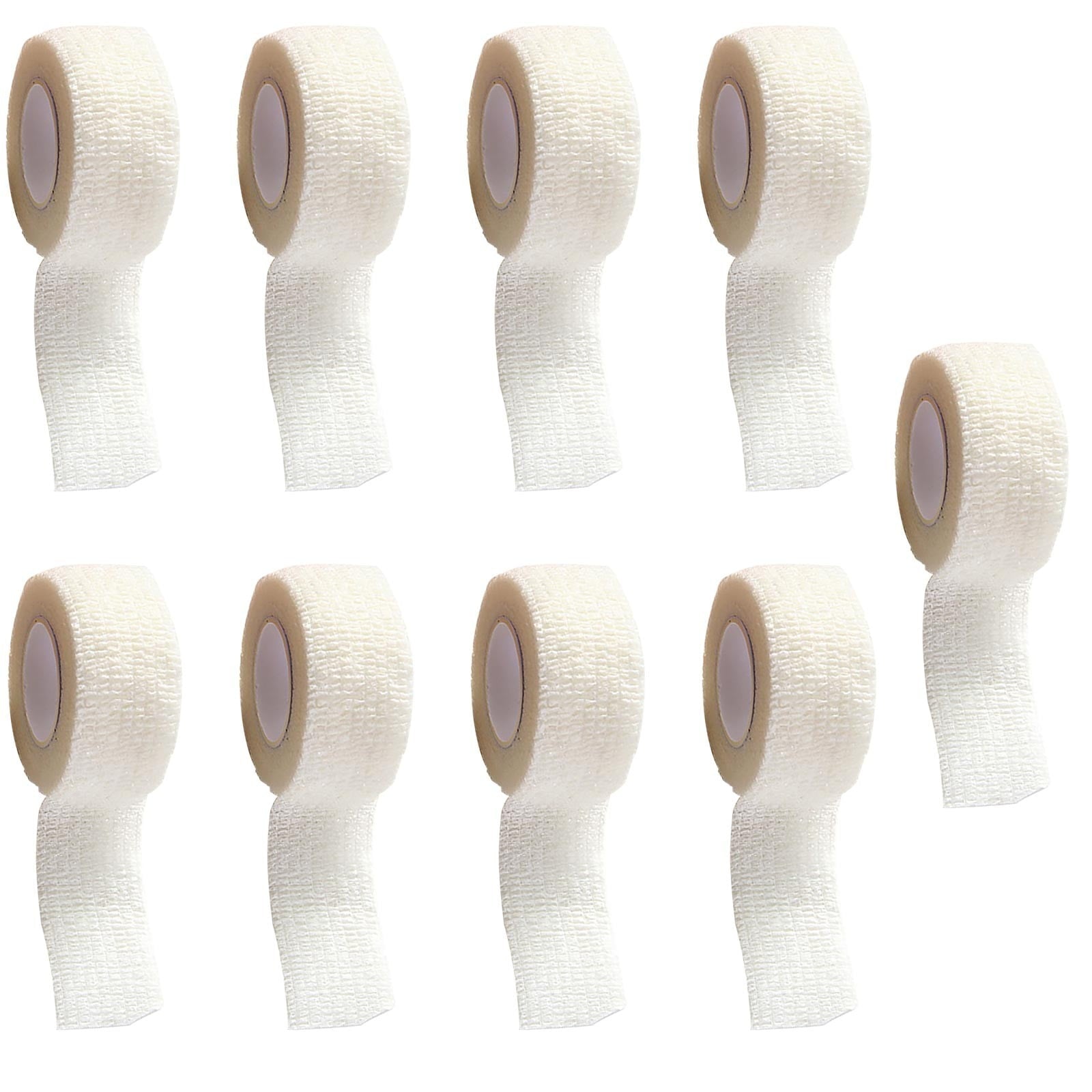 JWDX Finger Bandage Clearance, Finger Protection, Anti-Wear Hand Tape, Learning Tools, Self-Adhesive Finger Guards, 9 Pack 1"Self Adhesive Wrap Self Stick Wrap for Ankle Wrist Finger Z1-A