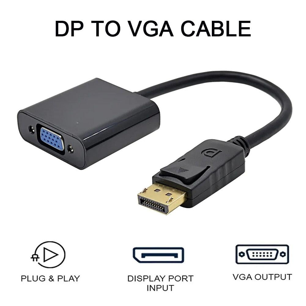 1080p DP DisplayPort Male to VGA Female Converter Adapter Cable