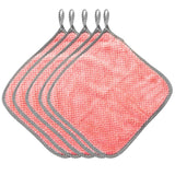 JWDX Wipes Clearance, 5Pcs Rag Dish Cloth Water Absorption Thickening Pot Washing Towel Table Home Kitchen Dishcloth Pink