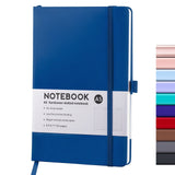 Blank Notebooks Lined Classic Pocket Notebook Journal [ Leather Hard Cover ][ 100 Gsm ] [ Ruled ] Premium Thick Paper with Inner Pocket 3.5 Newyear Arrival! A 1-Blue2