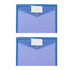 Zip Pencil 2 Pack Plastic Envelopes Poly Envelopes Sooez Clear Document Folders Us Letter A4 Size Newyear Arrival! Blue 1-Blue