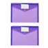 Zip Pencil 2 Pack Plastic Envelopes Poly Envelopes Sooez Clear Document Folders Us Letter A4 Size Newyear Arrival! Blue Purple