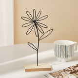 Leaf Decor Metal Golden Leaf Ornaments and Base Modern Simple Gold Leaf Table Sculpture for Living Room Bedroom Bookshelf Desktop Decoratio, Valentines Day Decorations: Desktop Ornament Black1