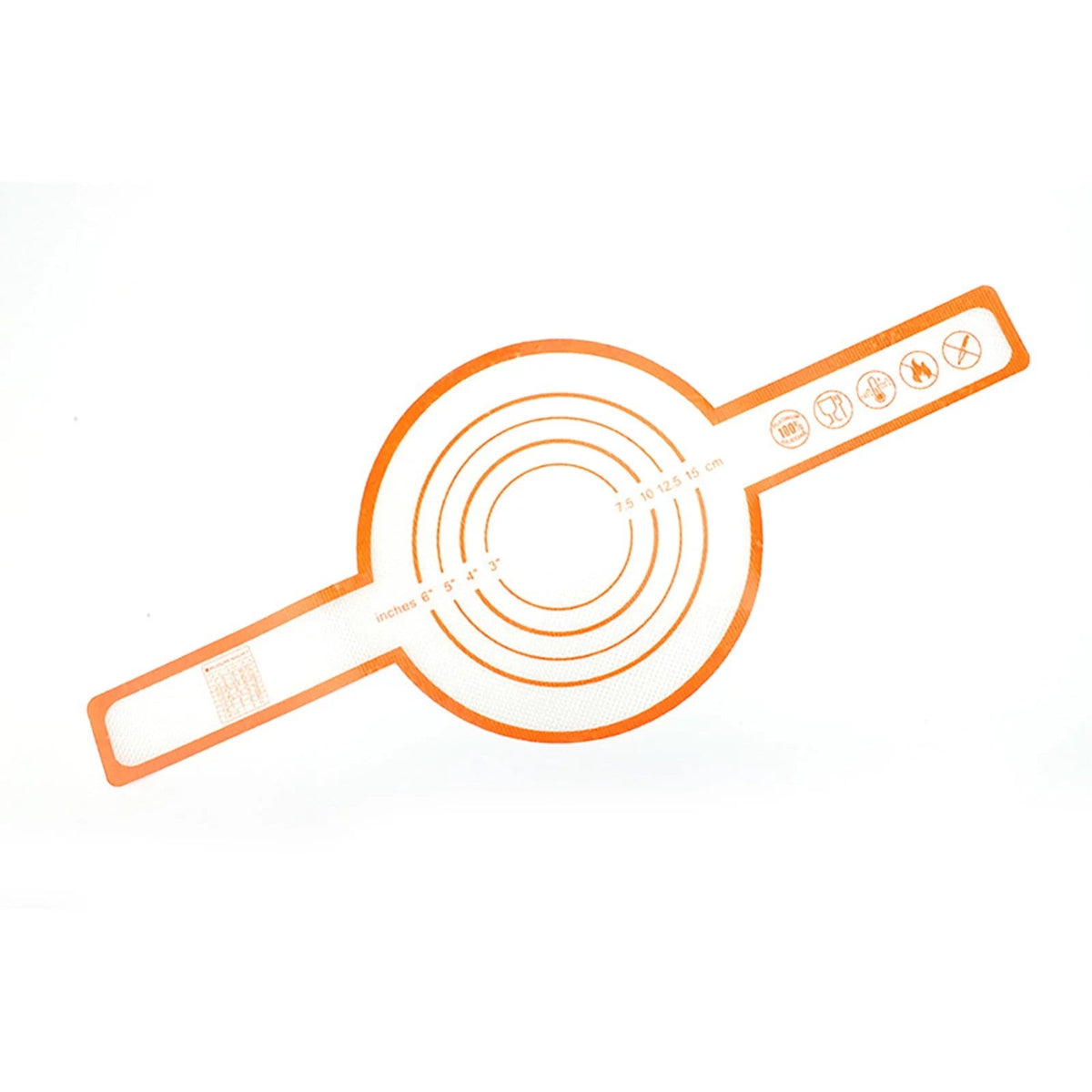 JWDX Bakeware Clearance, Silicone Baking Mat for Dutch Oven Bread Bakingreusable Non Stick Bread Baking Mat Silicone Dutch Oven Liner with Long Handles Orange