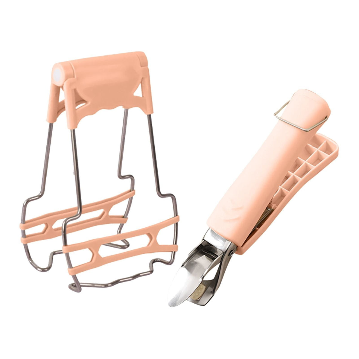 JWDX Food Clips Clearance, Stainless Steel Anti Hot Bowl Dish Plate Clip Clamp Holder for Moving Hot Plate Or Bowls with Food Out From Microwave Oven Kitchen Tool Tongs for Cooking Pink