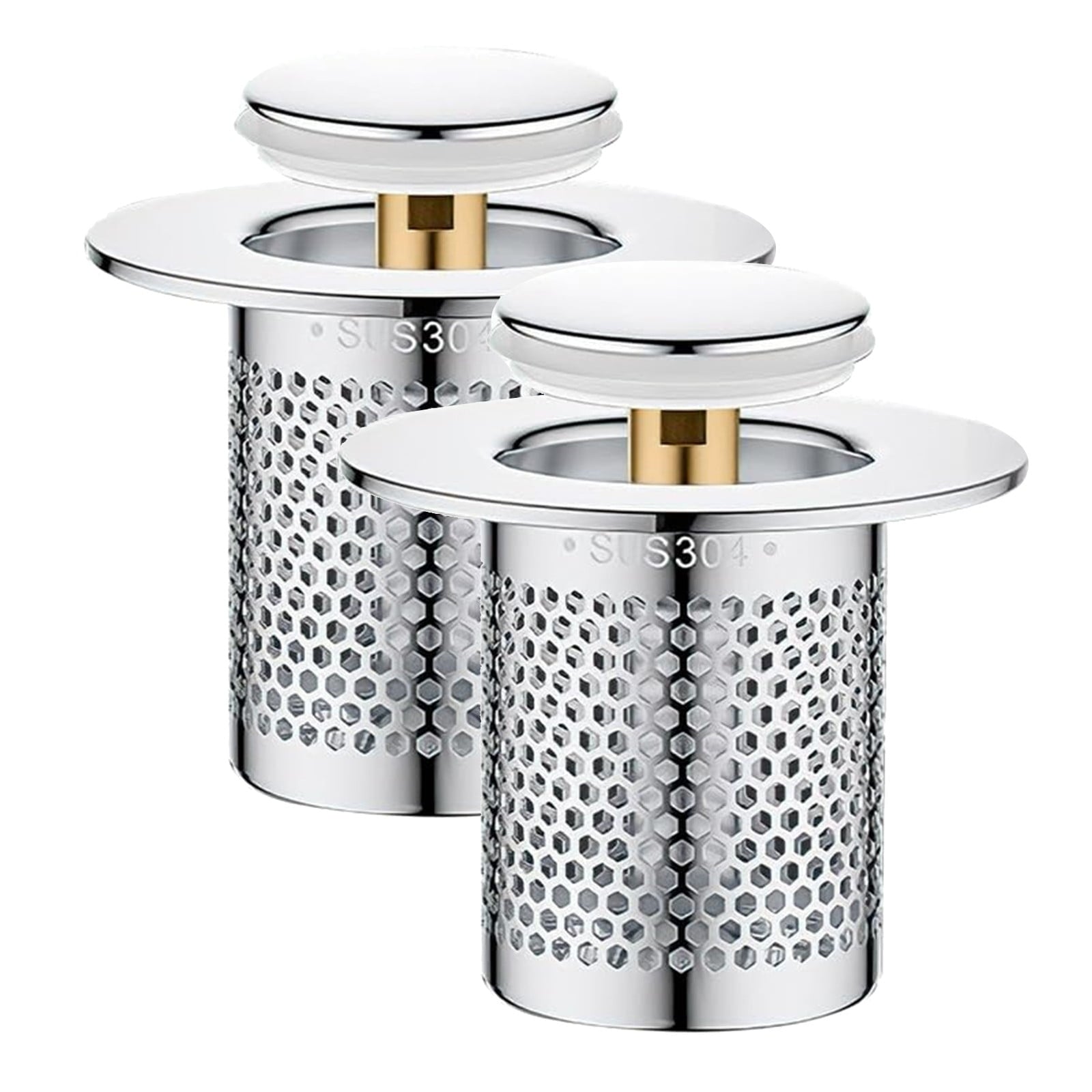 JWDX Drain Rack Clearance, Stainless Steel Floor Drain Filter 2025 New Bathtub Sink Strainer Up Sink Filter Rustproof Sink Strainer Bathroom Sink Strainer for Kitchen Bathtub B