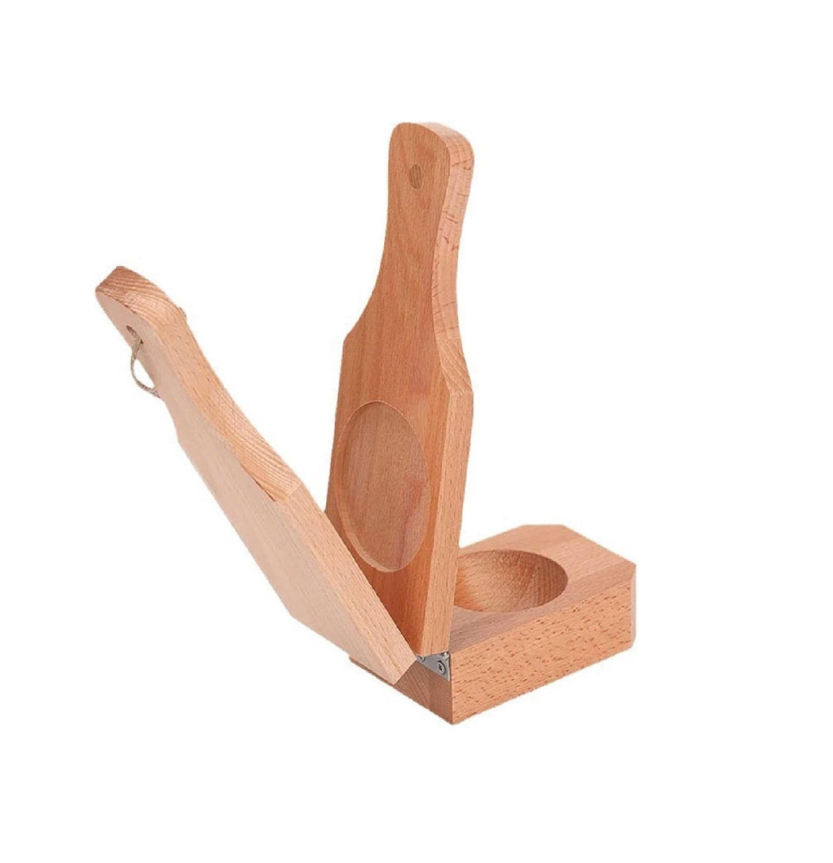 JWDX Bakeware Clearance, Wooden with Handle 2 in 1 Portable Wooden Banana Maker Wood Latin Cooking Utensil for Making Stuffed Gold