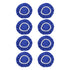 JWDX Cleaning Brush Clearance, 8Pack Car Polisher Pad Bonnet (5 to 6 Inches) Soft Microfiber Polishing Bonnet Buffing Pad Cover Blue
