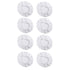 JWDX Cleaning Brush Clearance, 8Pack Car Polisher Pad Bonnet (5 to 6 Inches) Soft Microfiber Polishing Bonnet Buffing Pad Cover White