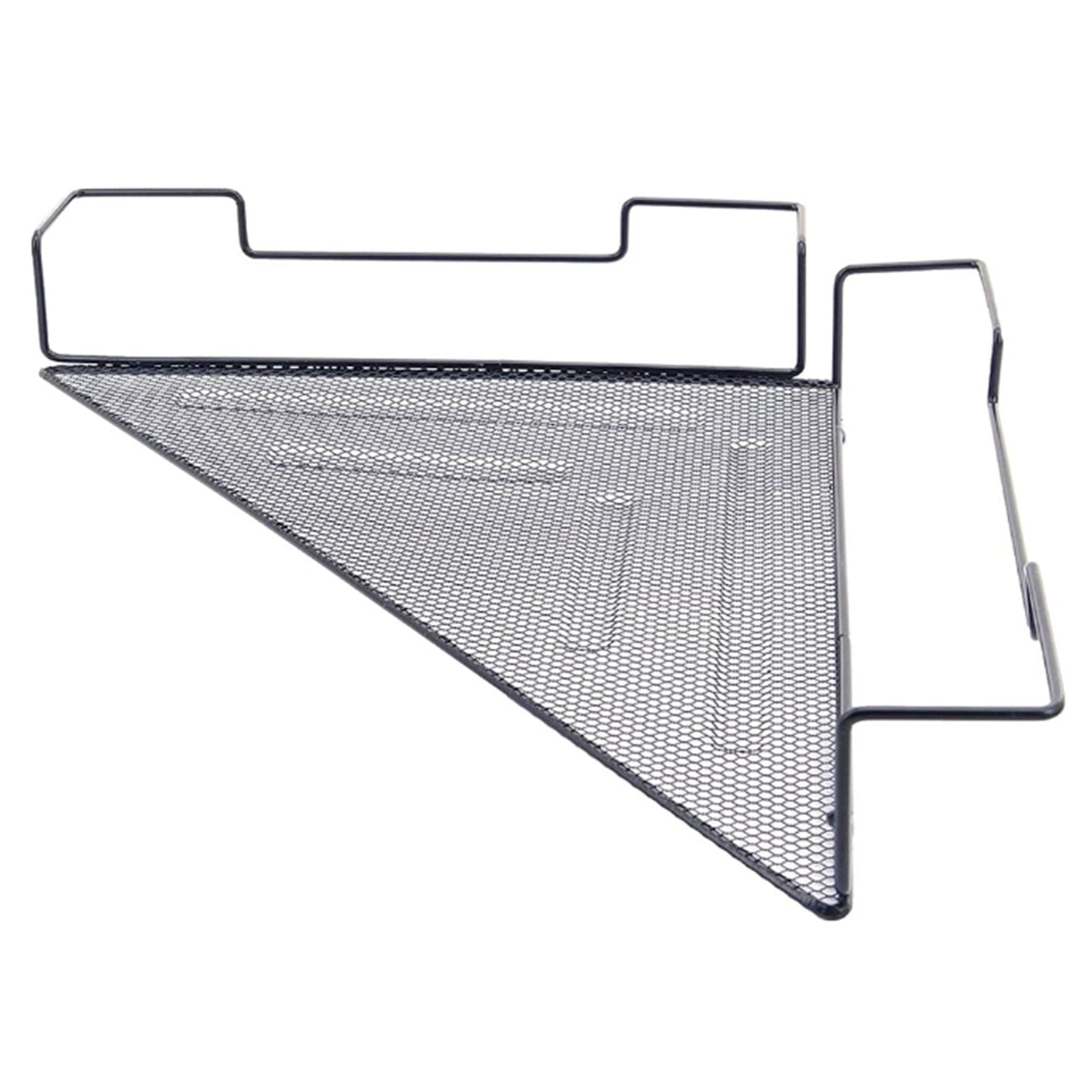 JWDX Rack Clearance, Floating Corner Shelf Wire Desk Sundries Storage Rack Cubicles Hanging Corner Shelf Corner Hanging Shelf Black Shelf As shown