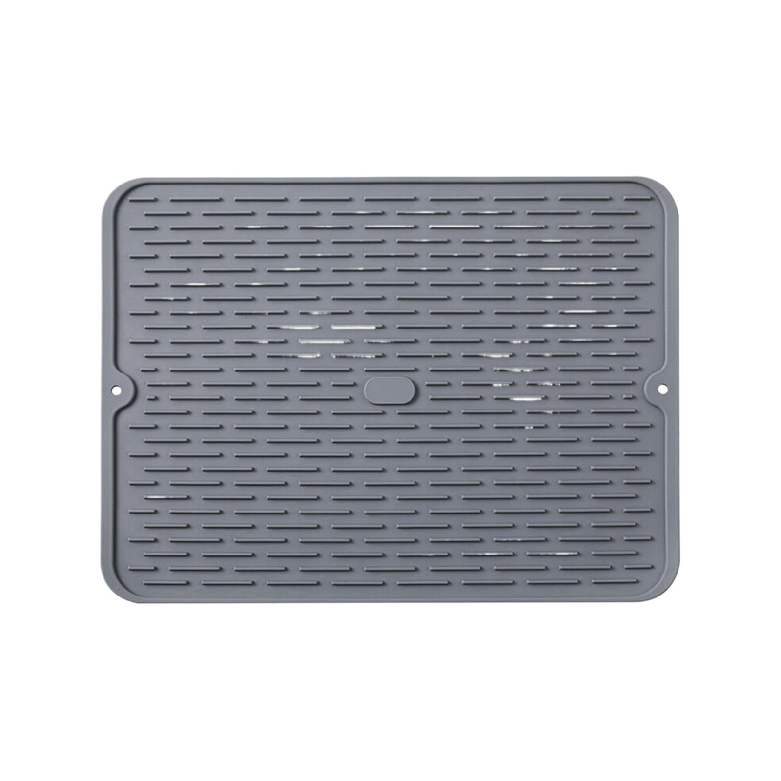 JWDX Placemat Clearance, Silicone Dish Drying Mat 2025 New Kitchen Sink Silicone Draining Mat Fast Drying Stone Sink Tray Heat Silicone Mat Easy Clean Raised Edge Holds Water C