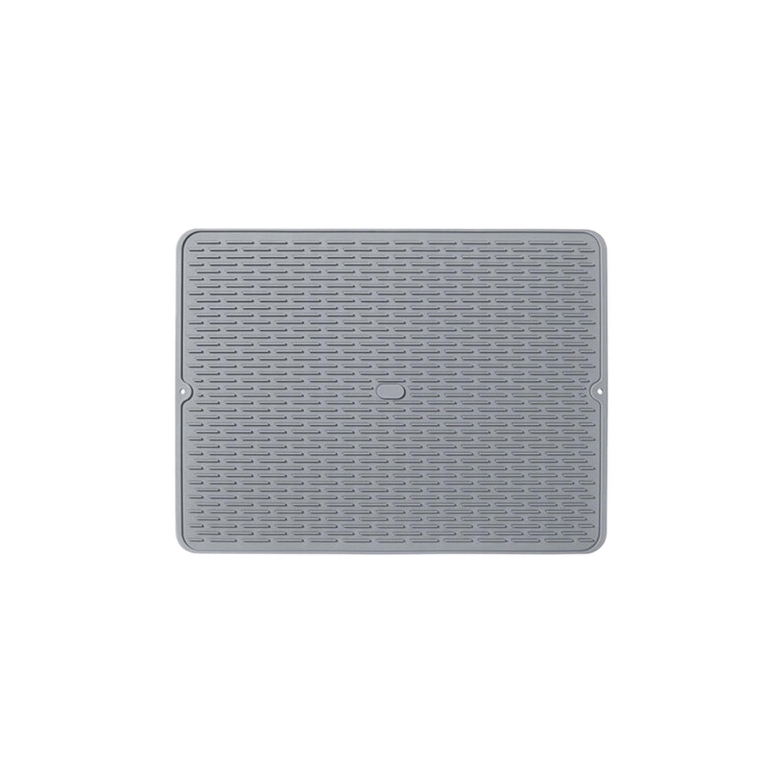JWDX Placemat Clearance, Silicone Dish Drying Mat 2025 New Kitchen Sink Silicone Draining Mat Fast Drying Stone Sink Tray Heat Silicone Mat Easy Clean Raised Edge Holds Water E