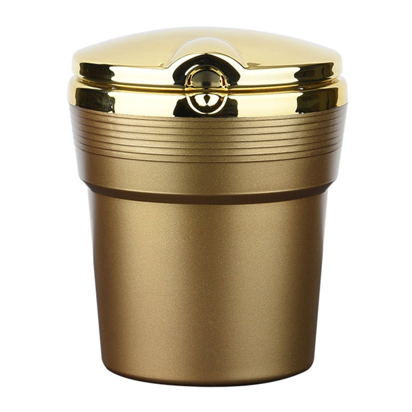 JWDX Storage Containers Clearance, Car Ashtray Cup Holder Led Portable Car Truck with Lid Suitable for Home Car Ashtray Gold