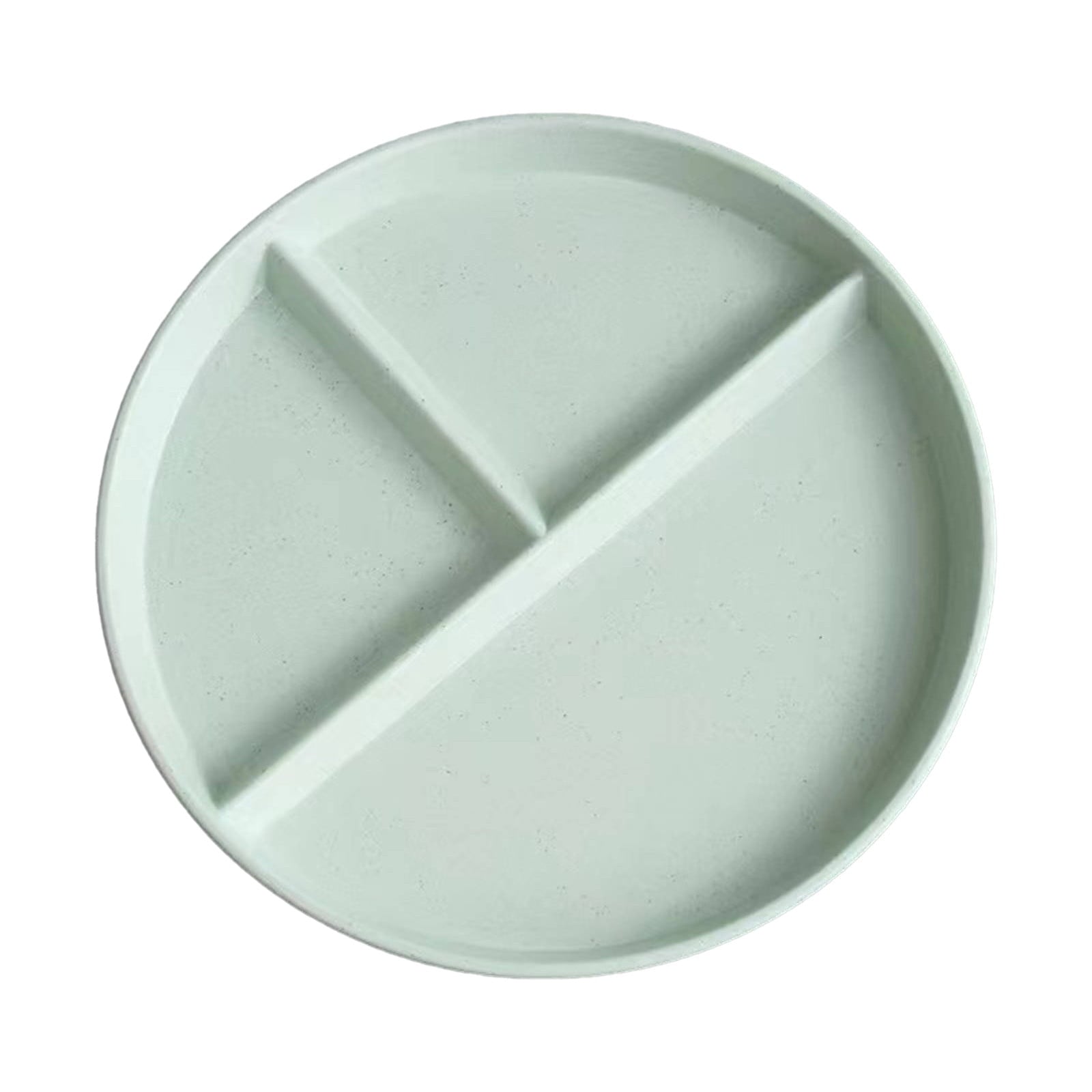 JWDX Tableware Clearance, Wheat Plates for Adults Reusable Dinnerware Set Kids Divided Plate Bariatric Plastic Salad Lunch Tray Microwave and Dishwasher GNA