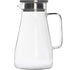 JWDX Glass and Bottle Clearance, 52 Oz Glass Pitcher with Stainless Lid Water Carafe with Handle Clear Good Beverage Pitcher for Homemade Juice and Iced Tea As shown