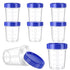 JWDX Food Storage Clearance, 4 Ounce Dressing Container Leak Proof Seasoning Container with Lid Reusable Screw Lid Plastic Container As shown