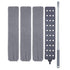 JWDX Dusting Duster Clearance, Retractablegap Dust Brush with 3 Pieces of Superfiber Dust Cloth Long Handle Retractable to 112 Inches Washable for Cleaning Appliances Furniture Sofas As shown