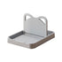 JWDX Rack Clearance, Spoon Rest with Lid Holder: Foldable Silicone Spoon Holder High Temperature Spoon Organizer Spatula Holder for Kitchen Counters and Stove Tops Grey