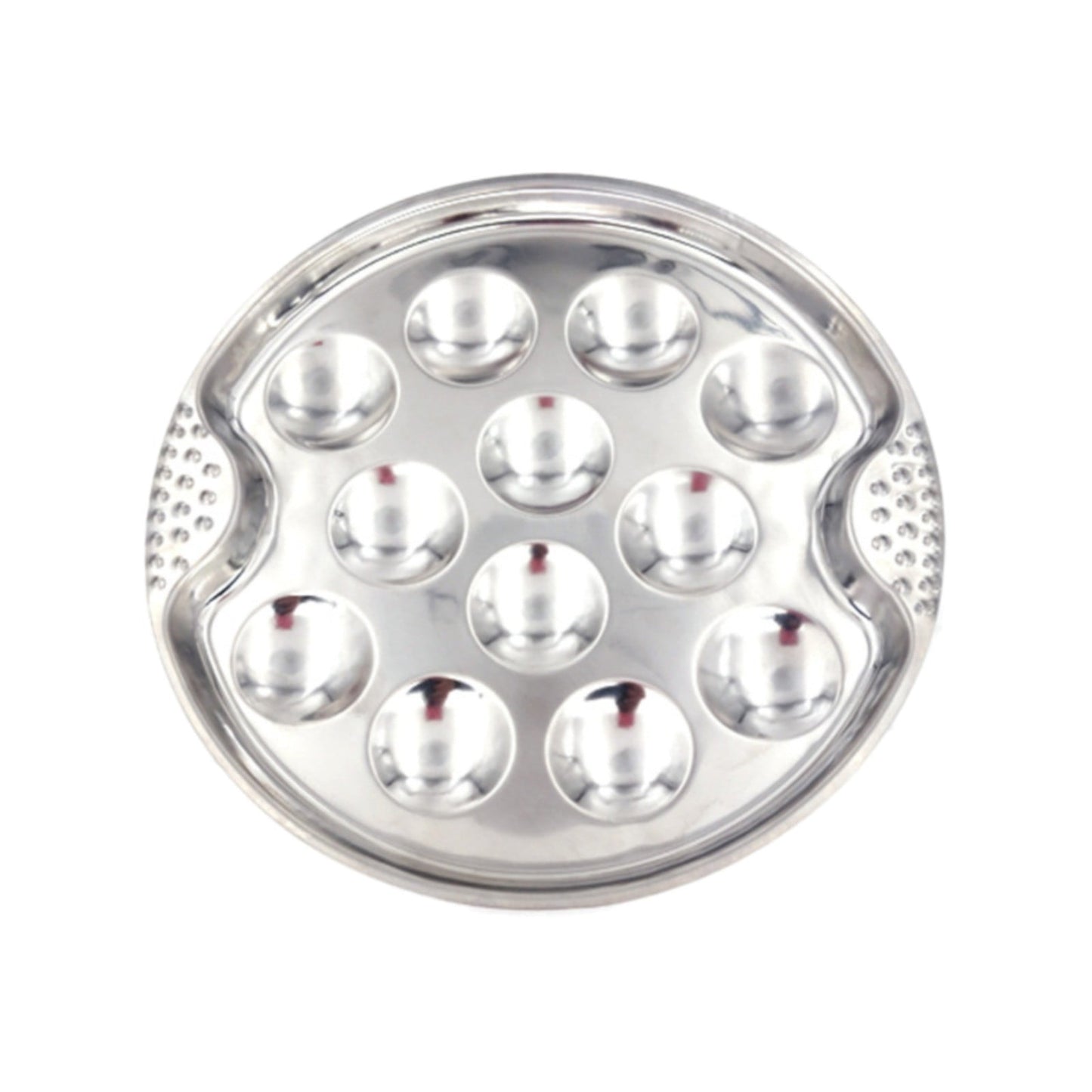 JWDX Baking Trays and Trays Clearance, Stainless Escargot Plates with 12 Compartment Holes Escargot Baking Dish Seafood Plate Dishes for Home Restaurant Hotel Kitchen As shown