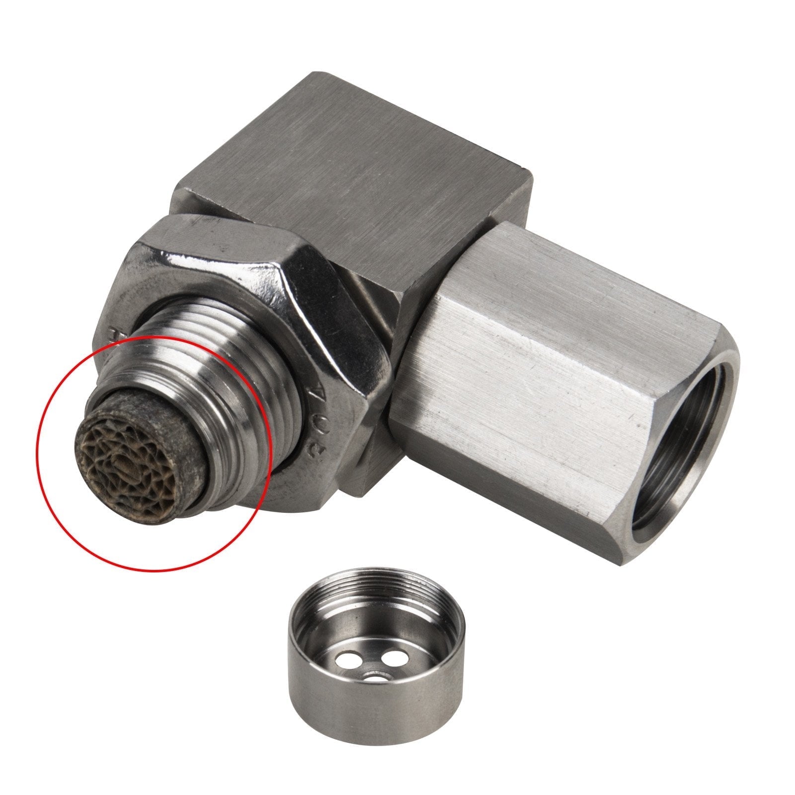 90 Degree Detachable Mini-catalytic Converter Sensor Automotive Accessories Mini-catalytic Converter M18X1.5 Oxygen Sensor Car O2 Sensor 1Pcs