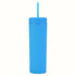 JWDX Glass and Bottle Clearance, 16Oz Tumbler with Lid and Plastic Water Coffee Tumbler Cup Water Bottle Slim Double Wall Reusable Plastic Tumbler Cups Travel Mug Coffee Cup 450Ml C