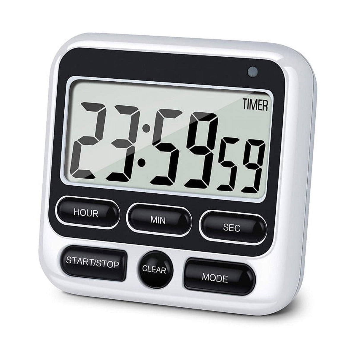 Digital Countdown Kitchen Timer -Count Up Down Magnetic Timer Clock for Cooking Baking Gym Students Black
