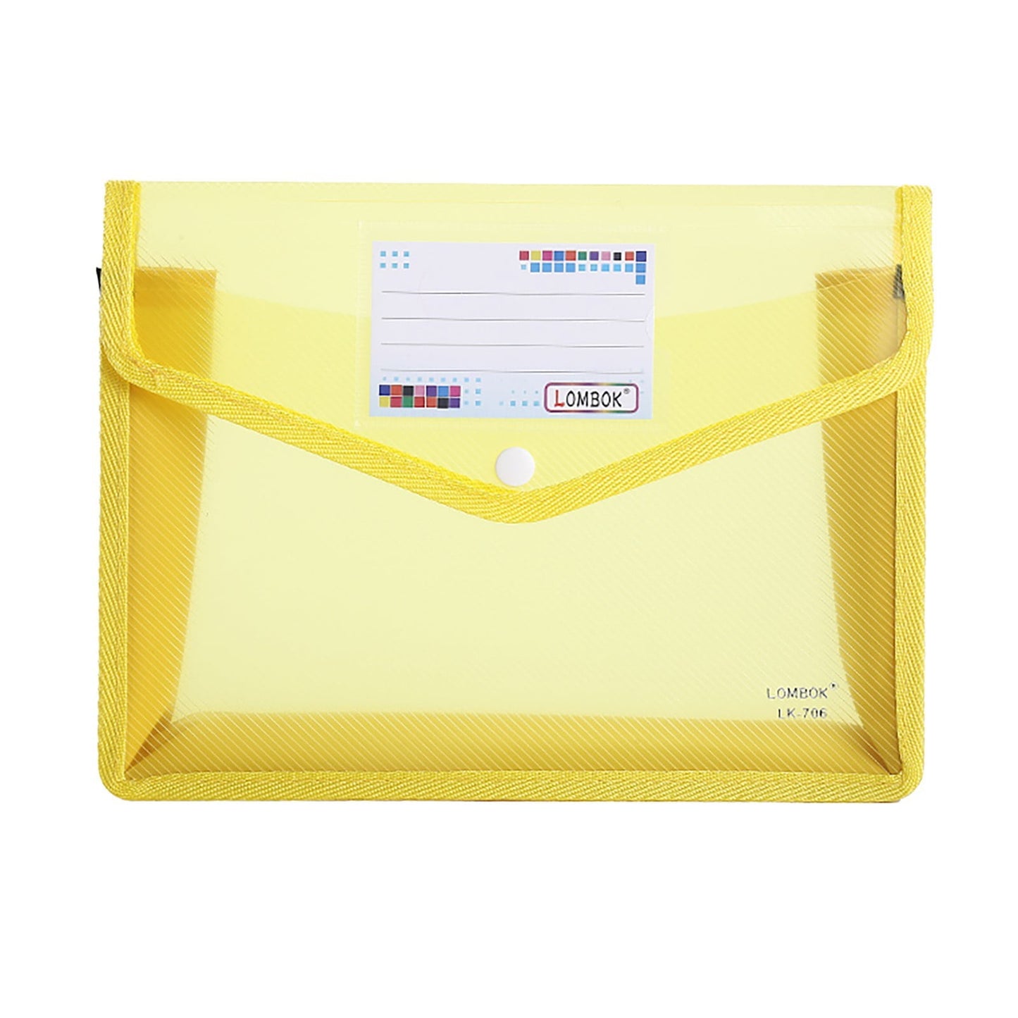 Back to College Yxwen Folder File with Snap Document Wallet Expanding File Button Folder Office & Stationery One Size Yellow