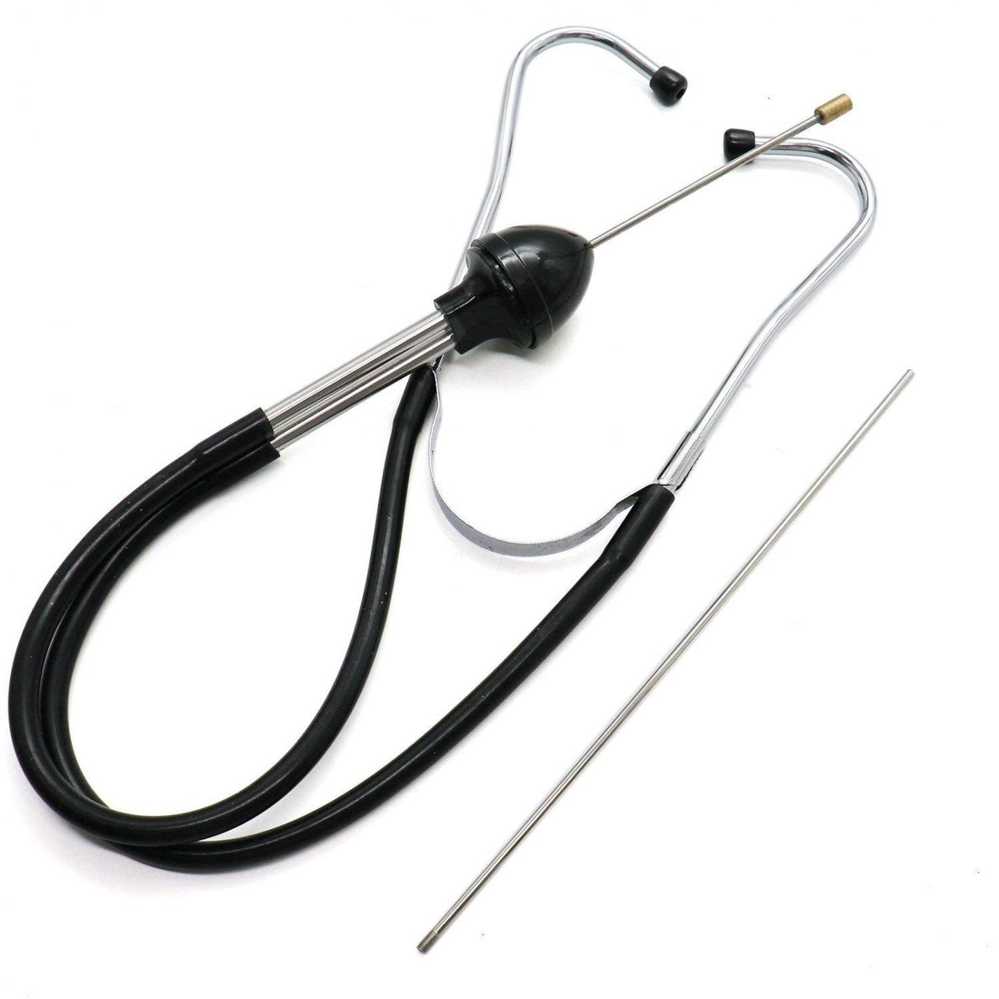 Garnish Gripper Mechanic's Stethoscope Automotive Engine Diagnostic Sensitive Hearing Tool for Cars, Trucks and Motorcycles,Black A418