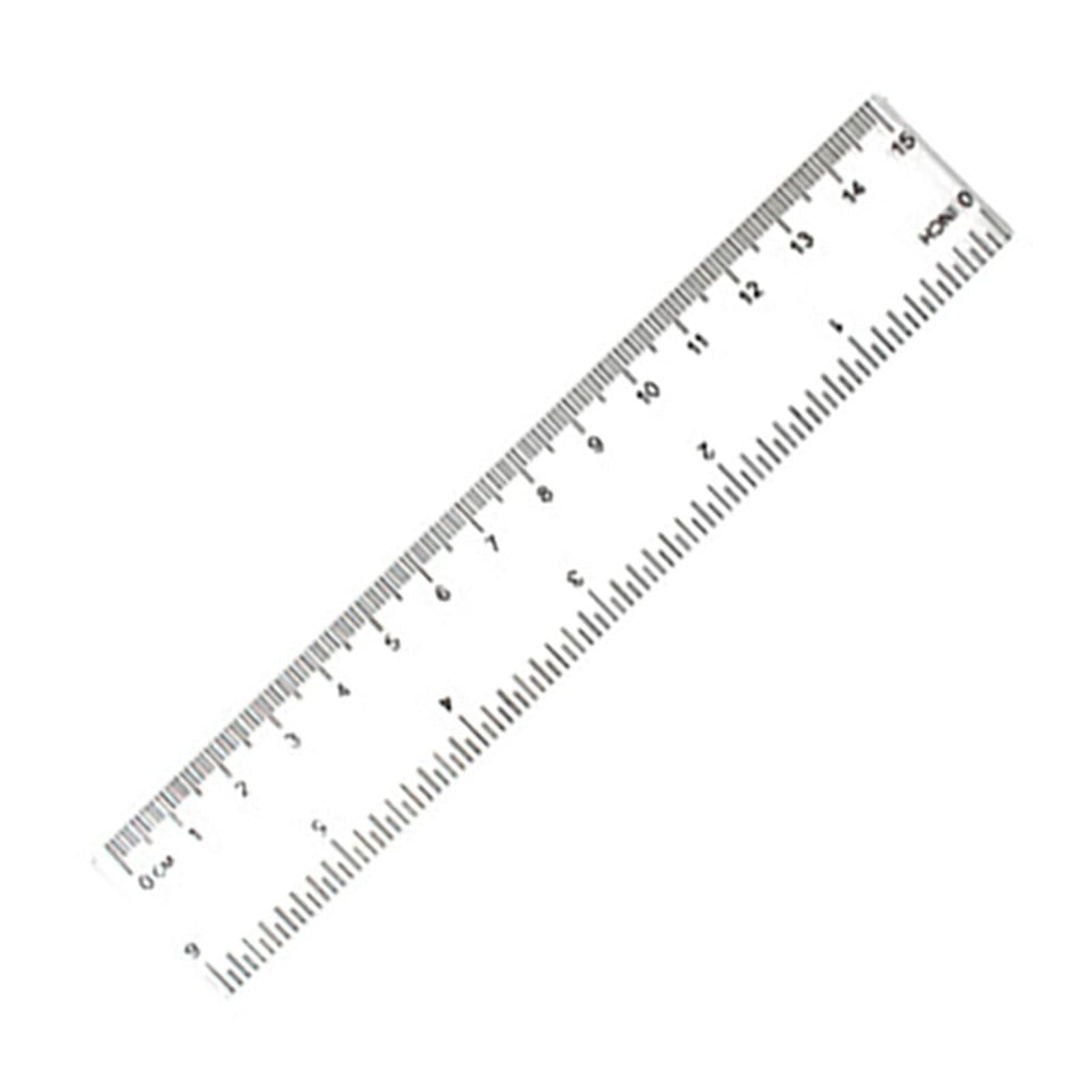 Back to College Yxwen Centimeter Inch Scale Ruler. Plastic Ruler Small Ruler for Measuring Suitable for Schools and Suitable for Artists Designers and Students Etc White One Size AA