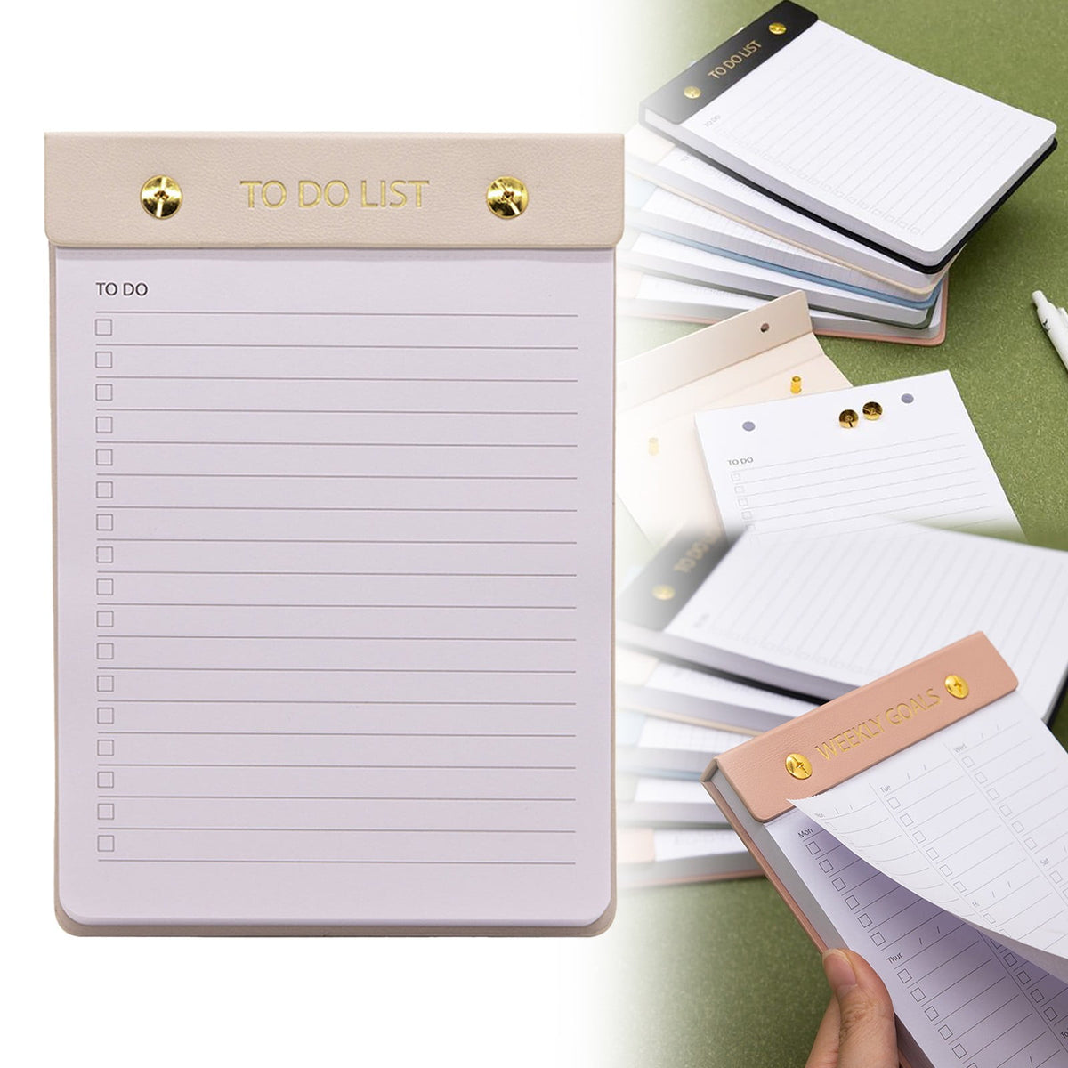 Student notebook with daily planner and organizer pages.