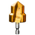 Combination Drilling Tap and Tap Drill Bit Set C JWDX, Combination Drill Tap & Tap Bit Set Screw Tapping Bit Tool for Drilling Tapping Countersinking Pipe Repair 7*4*4 D