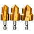 Combination Drilling Tap and Tap Drill Bit Set C JWDX, Combination Drill Tap & Tap Bit Set Screw Tapping Bit Tool for Drilling Tapping Countersinking Pipe Repair One Size F