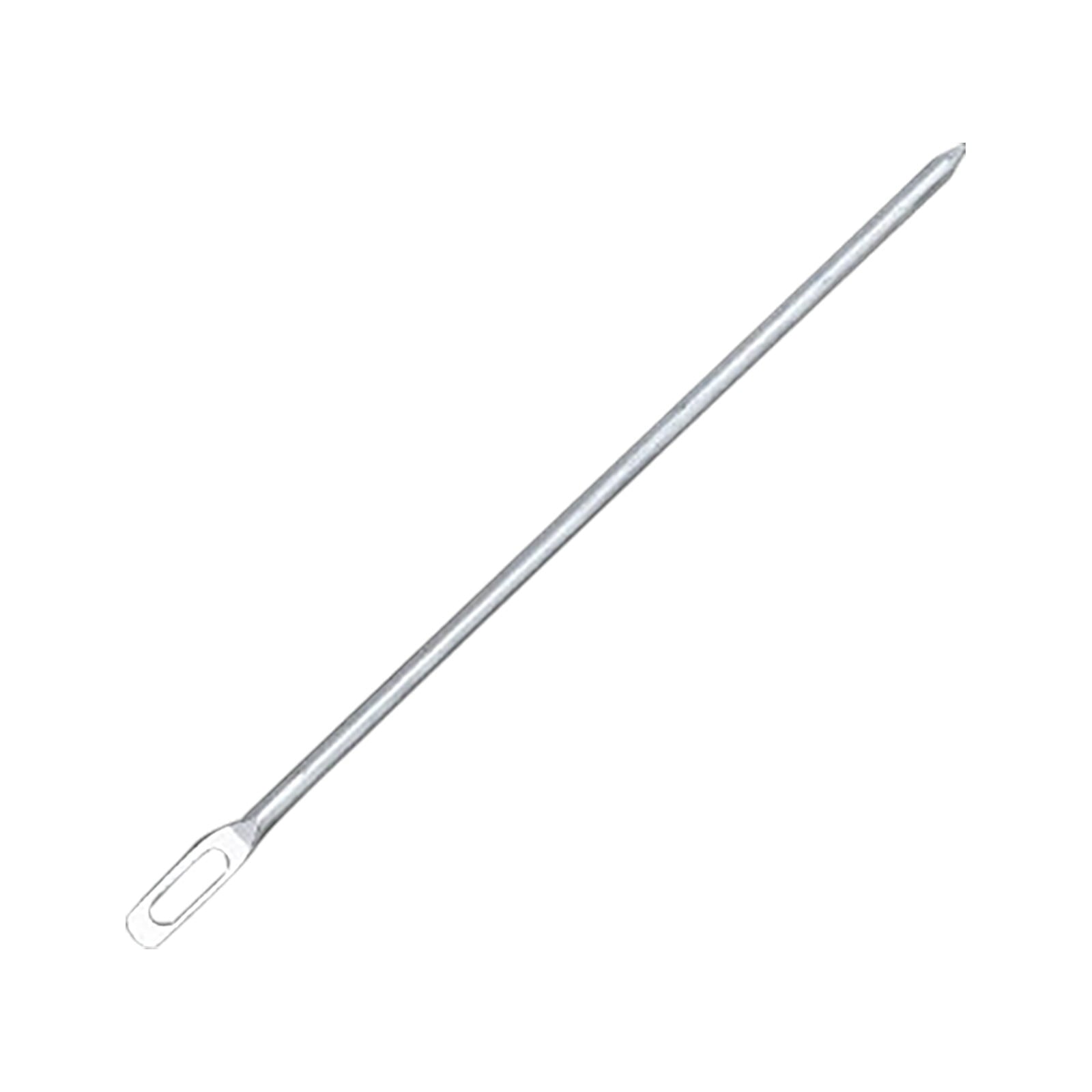 JWDX, Rope Threading Tool*1 Stainless Threader Easy Pull Bodkin Needle Threader Tweezer Metal Bodkin Ribbon Weaving Tool for Elastic Threading Sewing Machine One Size Silver