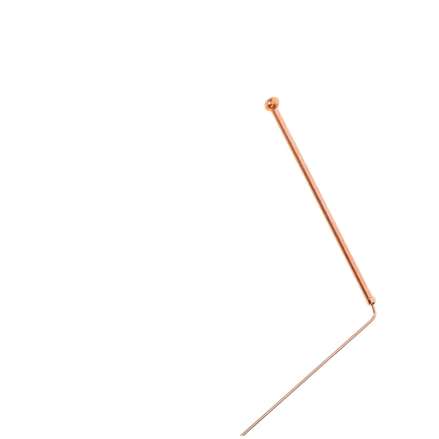 Metal Detector Wand JWDX, 1 Pair of Probe Rods High Precision Pure Copper xunlong Ruler Detection Rod Telescopic Antenna Energy Locator Double Supported Water Detection Artifact One Size Yellow