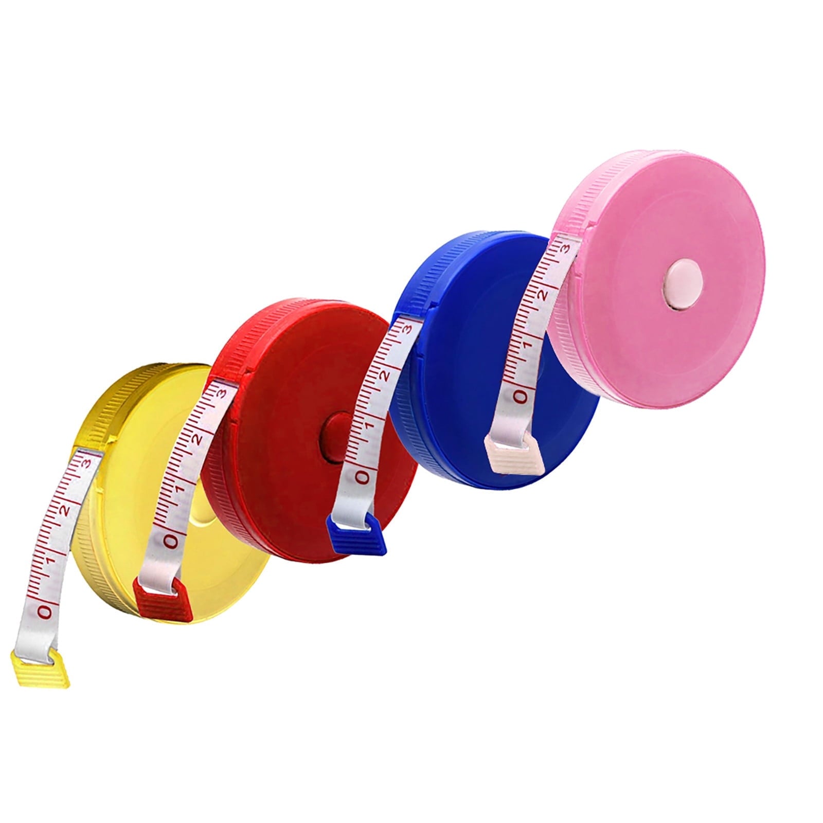 JWDX 1X Random Color Retractable Tape Measure Sewing Dieting Tapeline Ruler Tool, 1 X Telescopic Measuring Tape(Random Color) One Size random color