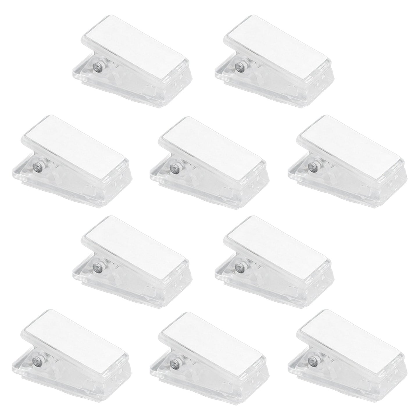 JWDX, 10x Clip Tapestry Wall Hangers Self Adhesive Clips Wall Clips Poster Hangers Shower Curtain Clips Double Adhesive Spring Clips for Blankets Posters Party 1" x 0.51" x 0.51" CL3