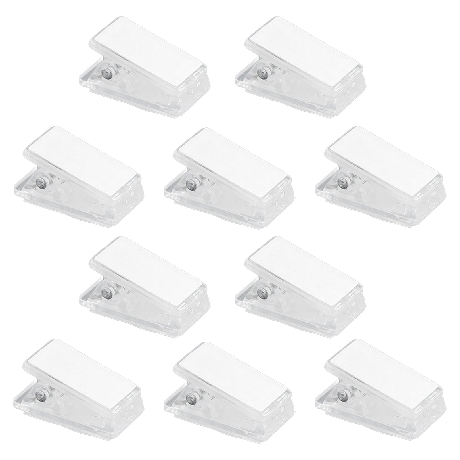 JWDX, 10x Clip Tapestry Wall Hangers Self Adhesive Clips Wall Clips Poster Hangers Shower Curtain Clips Double Adhesive Spring Clips for Blankets Posters Party 1" x 0.51" x 0.51" CL3