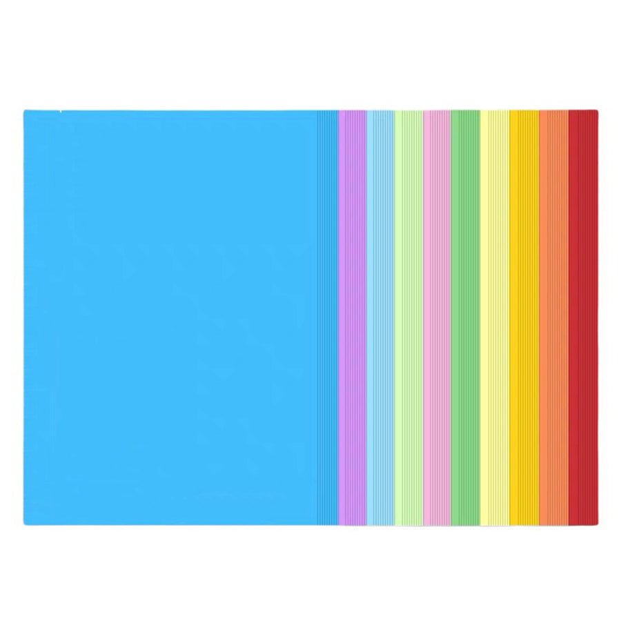 Colorful 10 Colors A4 Copy Paper Printing Paper 100Pc Paper 100 Pieces Copy Paper No Odor Diy Side Use Festive Art Paper For JWDX A4 Multicolor