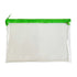 Transparent Pencil Case Zipper Bag Green 1 Transparent Pencil Case Zipper Bag Clear Pencil Case With Zipper Transparent Pvc For Schǒ-ǒI Exams Home And Travel JWDX One Size Green