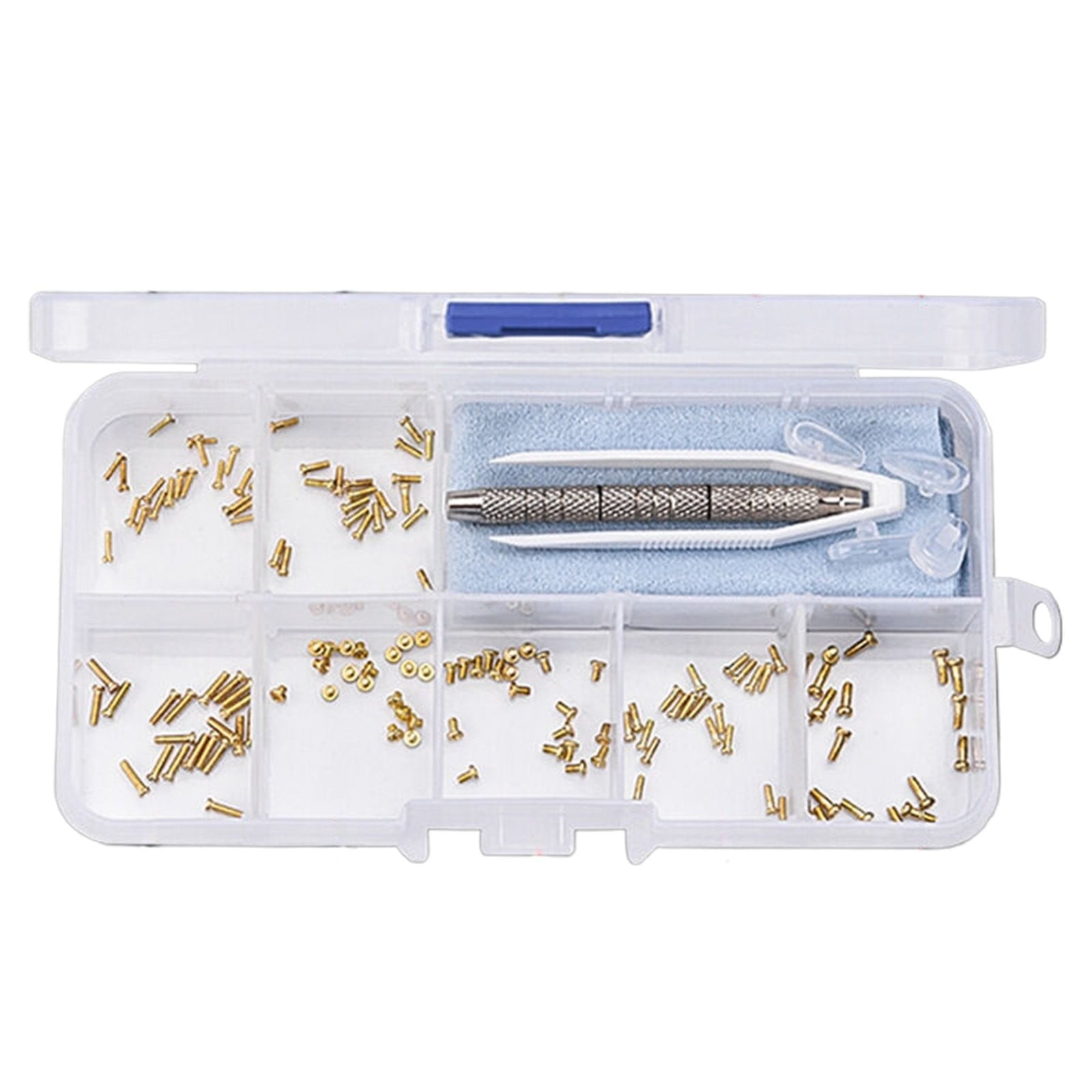 1 Set Of Glasses Screws A Set Of Eyeglass Screws 1 Set Glass Screws Screwdriver Kits Glasses Repair Kit Glasses Screws Tiny Screws For Glasses JWDX One Size Gold