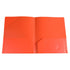 Double Insert File Bag File Bag Orange Jwdx Plastic Folders with Pockets Standard Letter Paper Folder 2 Business Card Slot Heavy Duty Scho-ǒl Examination Document Size Organizer stǔdənts Blue One Size Orange