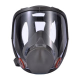 Large Field of View Dust Protection Gas Mask Jwdx Full Facepiece Reusable Respirator 6800 Niosh Large Lens Ansi High Impact Silicone Seal Four Point Harness Comfortable Fit Painting Dust L Brown
