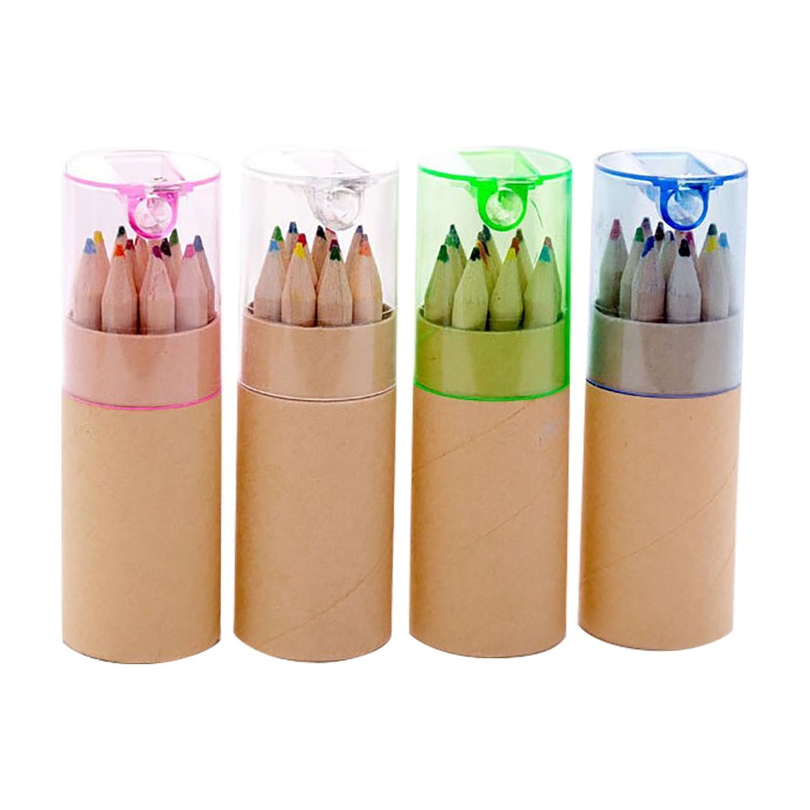 Mini Colored Pencil Tube 12 Colors (Random Color Delivery) Jwdx Pen Fun Adults kīds Painting Coloring Book Stress Coloring Book Art Books Special Colored Pencils 12Pc One Size Khaki