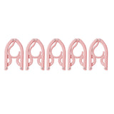 Folding Clothes Hanger Pink 5Pcs Jwdx Travel Foldable Hangers Update Portable Plastic Hanger Travel Accessories Must Haves Clothes Drying Rack Folding Hanger for Traveling Camping Flying Rv One Size Pink
