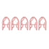 Folding Clothes Hanger Pink 5Pcs Jwdx Travel Foldable Hangers Update Portable Plastic Hanger Travel Accessories Must Haves Clothes Drying Rack Folding Hanger for Traveling Camping Flying Rv One Size Pink
