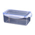 Grrvtrz ,Kitchen Refrigerator Rectangular Food Container Microwave Heat Plastic Lunch Box Food Lunch Box Fruit Storage Sealed Box,Lunch Box，Bento Box C