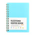 JWDX Hot Clearance! Password Book Password Book with Personal Alphabet Label Internet Address and Password Headquarters Password Log, A Spiral Code Book Grey Spiral code book BU1