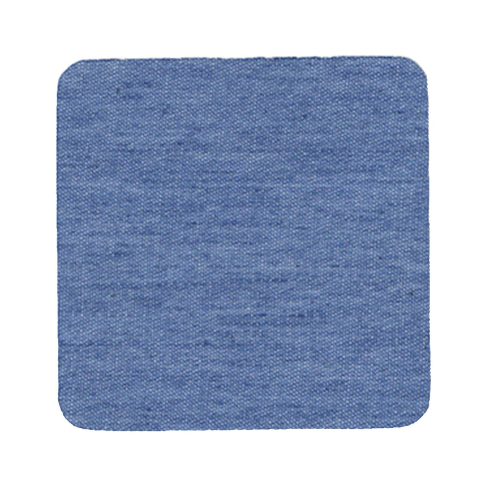 JWDX Hot Clearance! Denim Iron on Jean Patches Inside & Outside Strongest Glue Assorted Shades of Blue Repair Decorating 2.75 Inch, 5-Piece Jeans Patch Small Size (7.5x7.5Cm) Small (7.5x7.5cm), 5 pieces E
