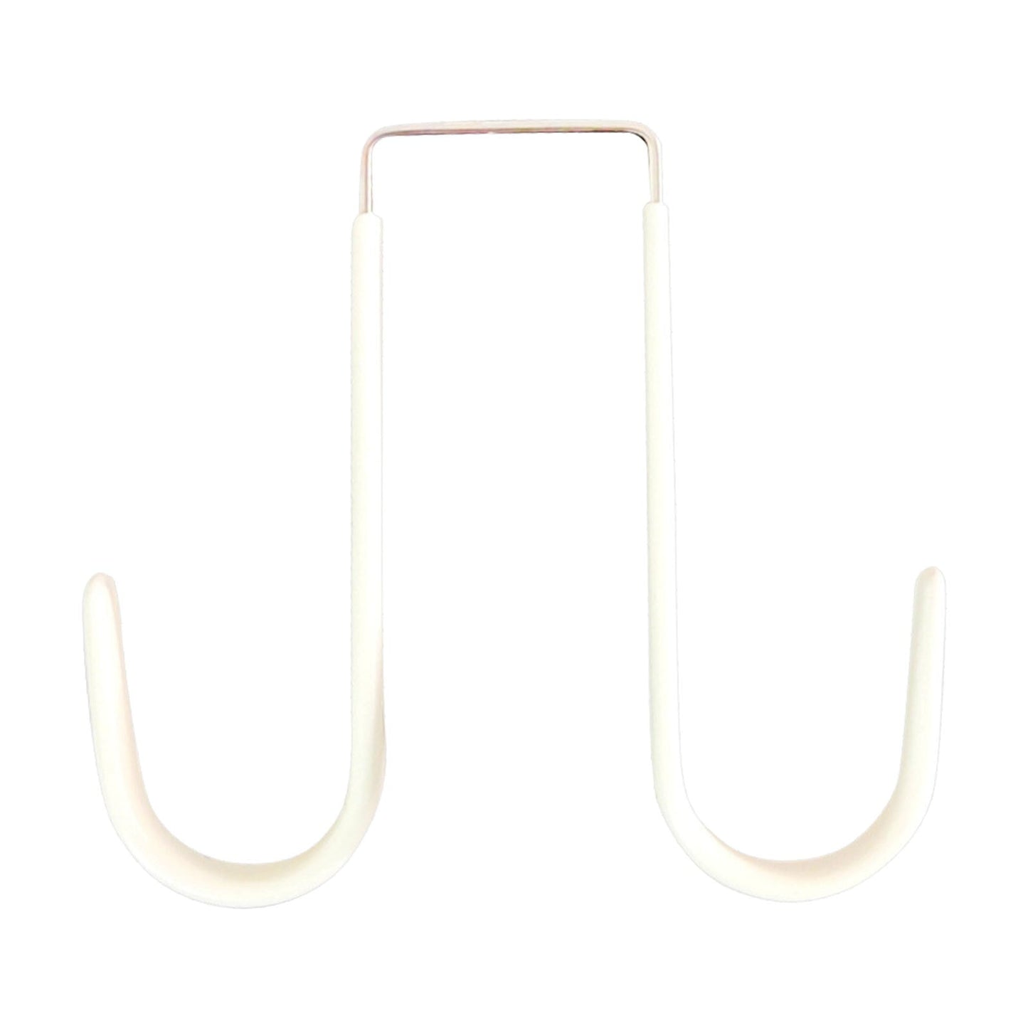 JWDX Hot Clearance! Double Over the Door Wreath Hanger Large Christmas Wreath Hook for Front Door Hold 2 Wreaths with This 2 Hanger 5, Hook*1 Plastic door rear hook without nails White
